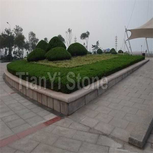 Special shaped flower bed stone
